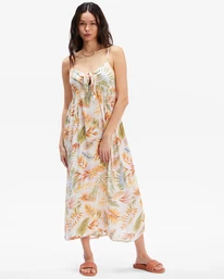 Best Pirce 👏 Billabong Twist It 👗 Dress WHITE/MULTI 🔥