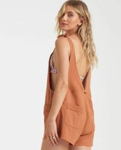 Hot Sale ✔️ Billabong Girl On The Run Overall BRONZE ✔️ -Womens-clothing Shop jn06ubgi billabongwg brz bck1 1