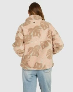 Discount ✨ Billabong Kalluah Half-Zip Pullover Sweatshirt PEONY 🎁 -Womens-clothing Shop ubjft00139 billabongw peo bck1 1