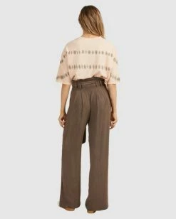 Best reviews of 🥰 Billabong Sand Wash Straight-Leg Pants TOBACCO 🔔 -Womens-clothing Shop ubjnp00119 billabongw tob bck1 1