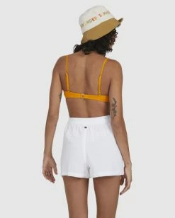 Buy ⭐ Billabong 🌞 Summer Breeze Elastic Waist Shorts WHITE 👏 -Womens-clothing Shop ubjns00143 billabongw wht bck1 1
