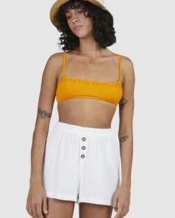 Buy ⭐ Billabong 🌞 Summer Breeze Elastic Waist Shorts WHITE 👏 -Womens-clothing Shop ubjns00143 billabongw wht dtl1 1