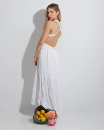 Cheapest π₯ Billabong Shore Thing Maxi π Dress WHITE π€©