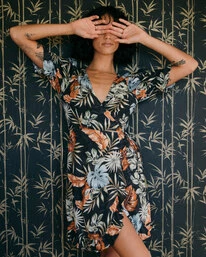 Flash Sale โค๏ธ Billabong My Babylon Wrap ๐ Dress BLACK โ