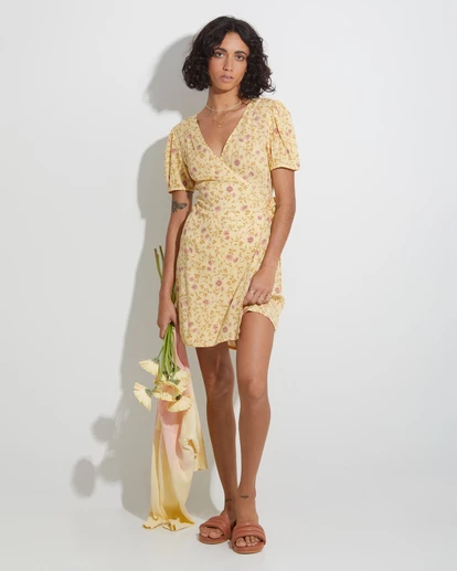 Hot Sale ๐ฅ Billabong Sunlit Wrap ๐ Dress YELLOW ๐ฏ 9 Hot Sale ๐ฅ Billabong Sunlit Wrap ๐ Dress YELLOW ๐ฏ - Image 7