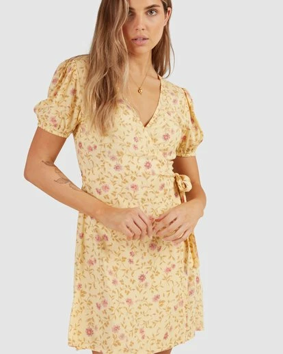 Hot Sale ๐ฅ Billabong Sunlit Wrap ๐ Dress YELLOW ๐ฏ 14 Hot Sale ๐ฅ Billabong Sunlit Wrap ๐ Dress YELLOW ๐ฏ - Image 12