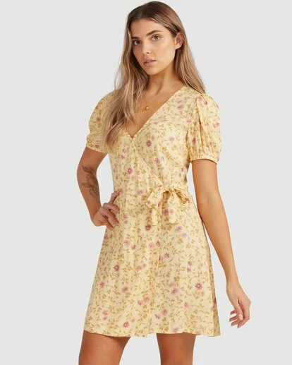 Hot Sale ๐ฅ Billabong Sunlit Wrap ๐ Dress YELLOW ๐ฏ 10 Hot Sale ๐ฅ Billabong Sunlit Wrap ๐ Dress YELLOW ๐ฏ - Image 8