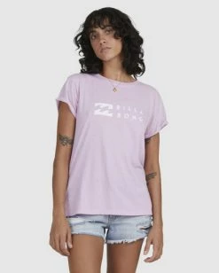 Top 10 🎉 Billabong One Wave Burnout T-Shirt ORCHID 🎉 -Womens-clothing Shop ubjzt00165 billabongw orc frt2 1