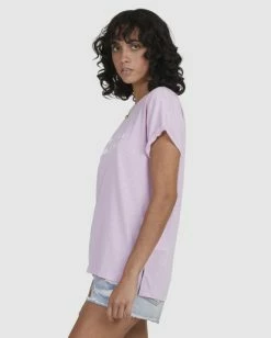 Top 10 🎉 Billabong One Wave Burnout T-Shirt ORCHID 🎉 -Womens-clothing Shop ubjzt00165 billabongw orc sd1 1