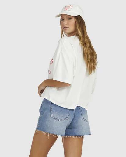 Flash Sale β Billabong Sunshine Life Cropped Boyfriend Graphic T-Shirt WHITE π 11 Flash Sale β Billabong Sunshine Life Cropped Boyfriend Graphic T-Shirt WHITE π - Image 9