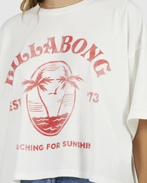 Flash Sale β Billabong Sunshine Life Cropped Boyfriend Graphic T-Shirt WHITE π 7 Flash Sale β Billabong Sunshine Life Cropped Boyfriend Graphic T-Shirt WHITE π - Image 5
