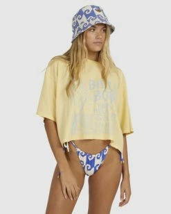 Best Sale 👍 Billabong Hula Hut Crop Oversized T-Shirt SOL RISE 🤩 -Womens-clothing Shop ubjzt00255 billabongw yer0 frt1 1
