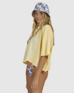 Best Sale 👍 Billabong Hula Hut Crop Oversized T-Shirt SOL RISE 🤩 -Womens-clothing Shop ubjzt00255 billabongw yer0 sd1 1